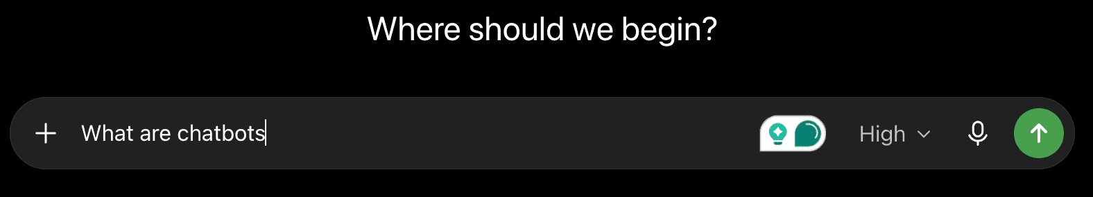 The ChatGPT prompt box, one of the destination chatbots people now ask instead of searching